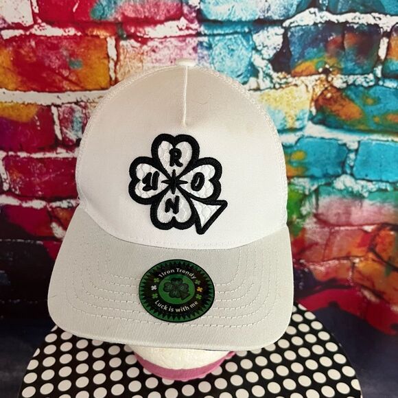 1 Iron Trendy Clover Logo "Luck is with me" 2022  Baseball Style Hat Cap One Siz - Picture 1 of 7